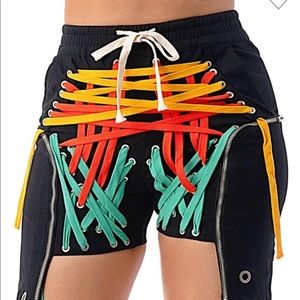 Lace up shorts